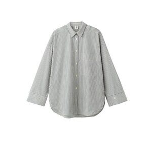 By Malene Birger Derris Shirt Blouse Womens 42 Large Blue White Stripe Cotton